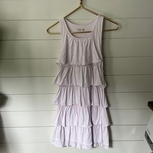 Wheat Ruffle dress, girls 12